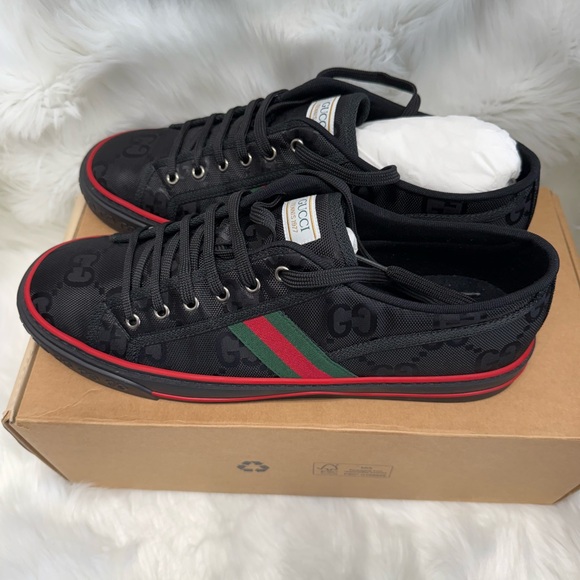 Gucci Black and Red 1977 Off The Grid Sneakers -Men’s size 12 - Picture 1 of 15